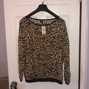 Leopard print blouse
